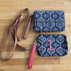 Thirty-One Tons of Funds and Mini Zipper Pouch Dotty Hexagon